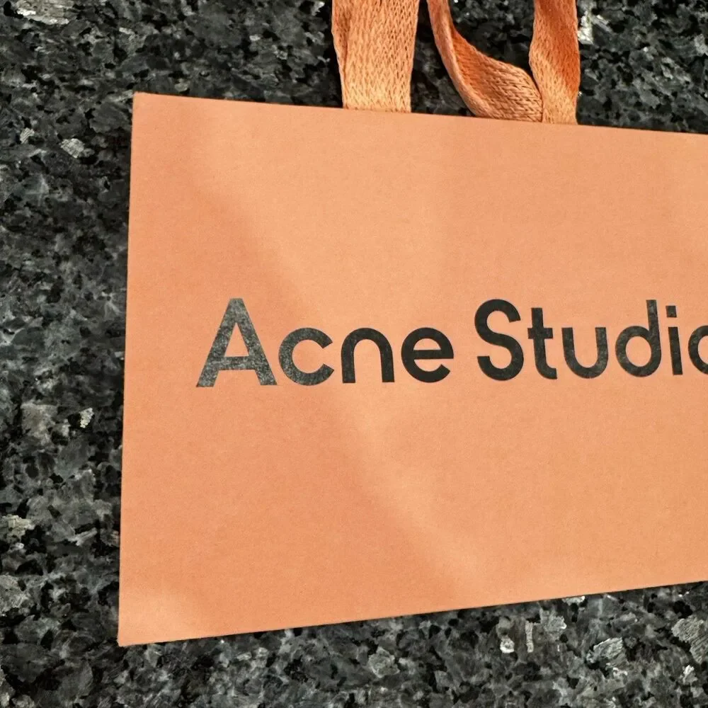 Acne Studios Pink Shopping Empty Gift Bag